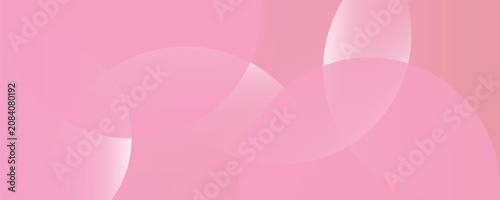Soft pink background with overlapping translucent circles. The pink background has a smooth, gradient texture. Minimal abstract circles vector gradient background