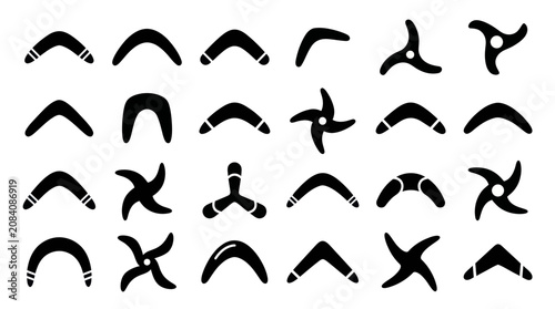 Boomerang Icon Set