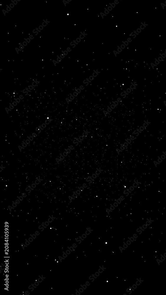 Fototapeta premium Stars Vertical Image. Cosmic night view with stars on black background. Vertical resolution.