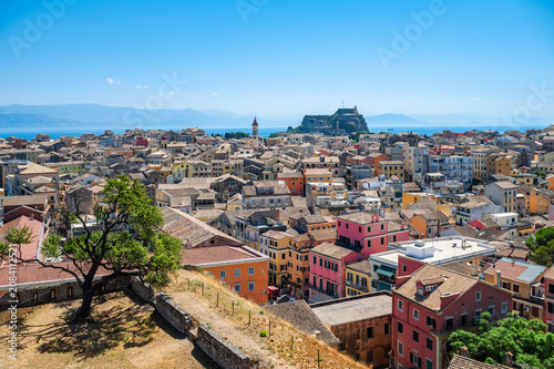 Panoramic View of Corfu Old Town Taken from the New Fortress.