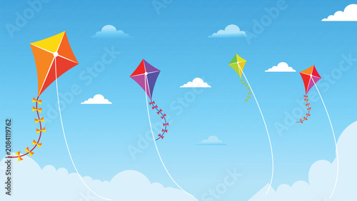colorful kite in the sky