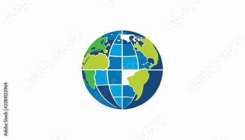 Globe Earth Planet World Map.