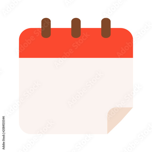 Calendar icon. Business appointment, planner, agenda, meeting concepts. Flat vector design isolated illustration.