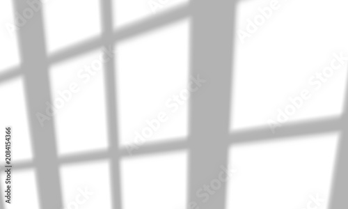 Sharp window frame light projection overlay on transparent background