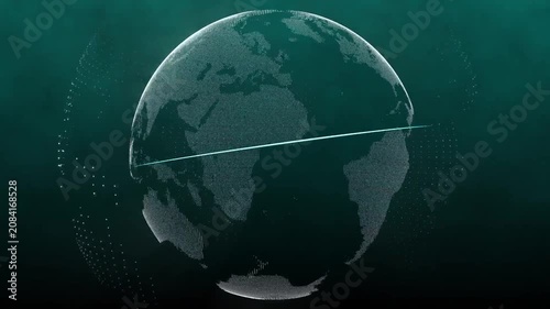 globe on the world map