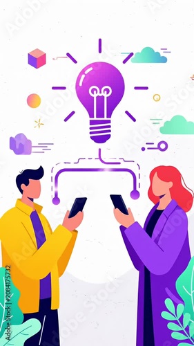 Two people using smartphones for wireless communication and messaging.
