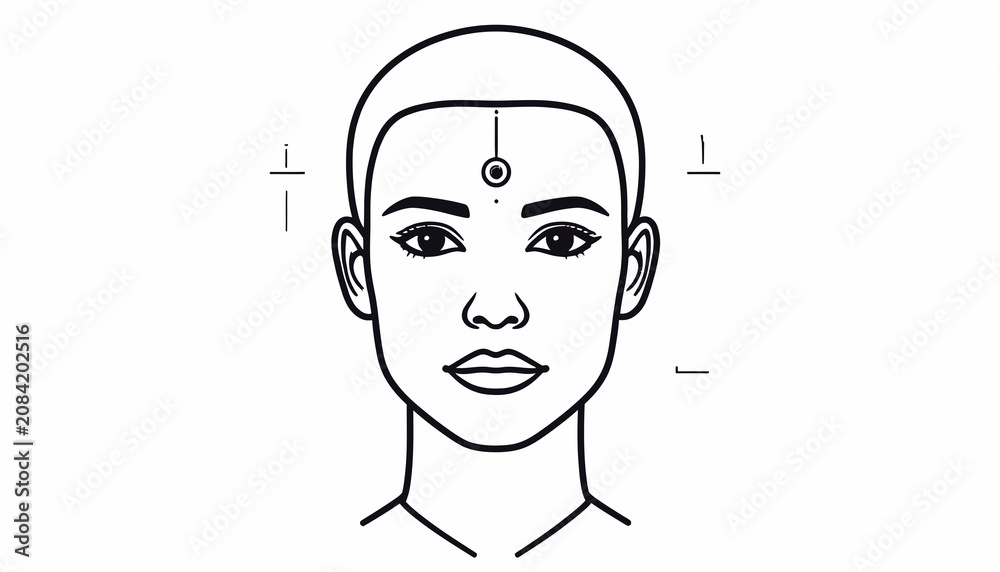 Εκτύπωση καμβά Facial Features of a Person.