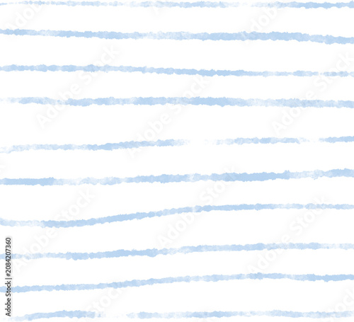 水彩ゆらぎ手描きボーダー背景　みずいろ　透過