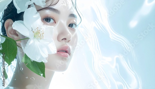 潤いある肌のイメージイラスト
AI生成素材