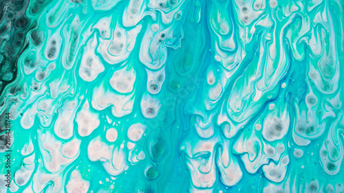 Abstract texture of liquid acrylic. Part of image.