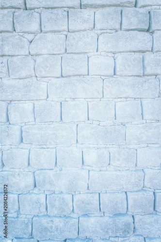 blue brick wall