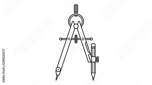 Photos Drafting Compass and Pencil Icon
