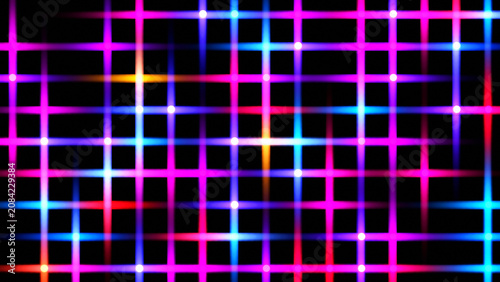 Colorful lines glowing on b...