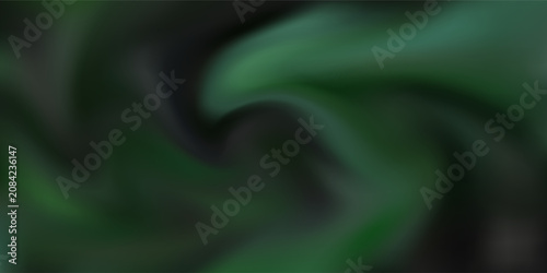 Abstract dark green swirling smoke background, mystical fluid northern lights aurora concept mesh gradient backdrop.modern desain