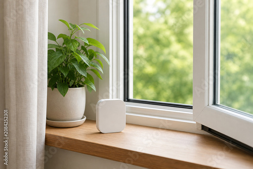Indoor Air Quality Window Scene With Clean Copy Space