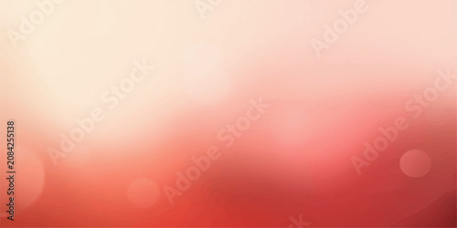 Tableau sur toile Abstract red and orange bokeh light background with glowing sun rays, blur textu