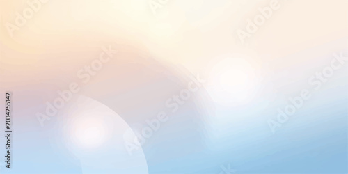 Fotografía Abstract Blue Sky Background with Sun Rays, Clouds and Bright Summer Sunshine Il