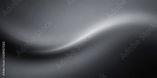 Fotografie Abstract grey silk texture with soft light highlights creating a smooth, elegant wave pattern, evoking a sense of luxury and sophistication