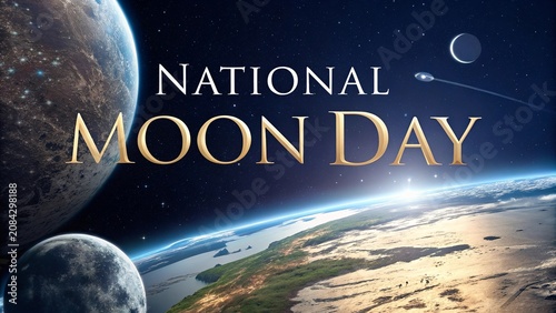 Premium Lunar Exploration Composition Featuring Astronaut Moon Surface and Earthrise Scene.