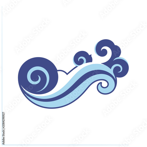 Curved Wave Label