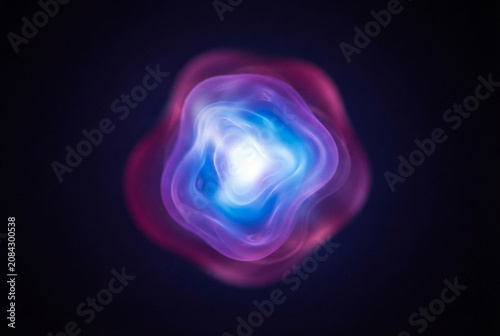 Glowing Blue and Magenta Organic Energy Portal