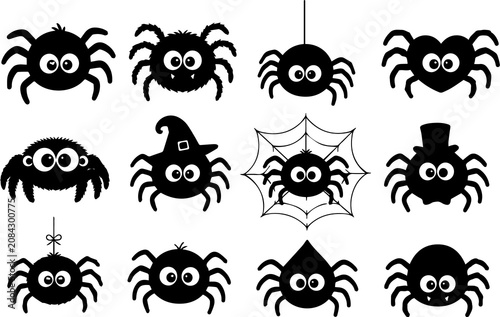 Obraz na płótnie Halloween spider illustrations