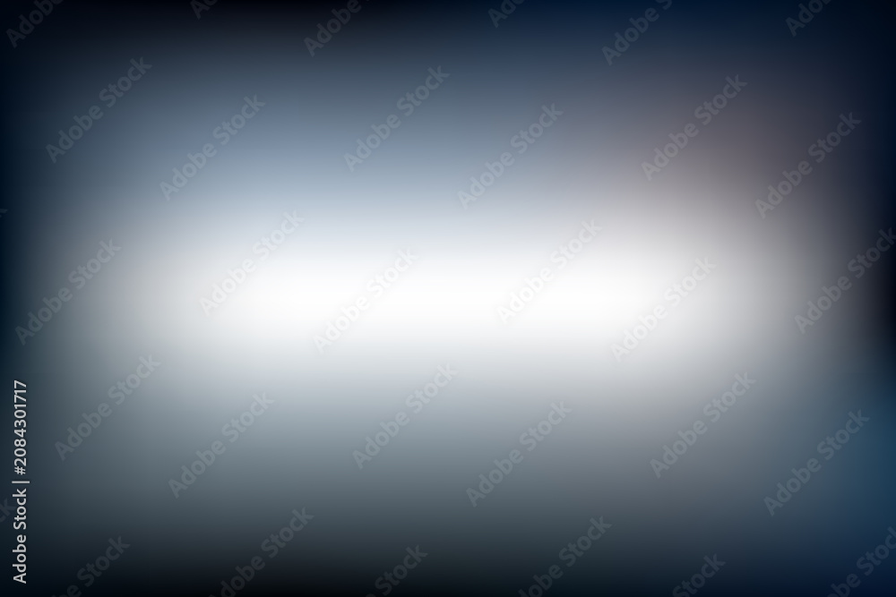 Naklejka premium Abstract dark blue and grey gradient background with soft white central illumination