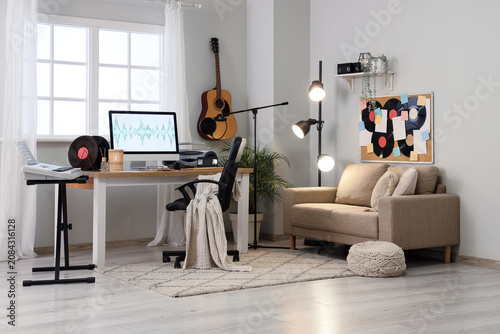 Interior of light home reco...
