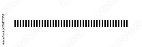 Canvastavla Black Vertical Dash Line Divider Vector, Minimalist Horizontal Repeating Bar Pat