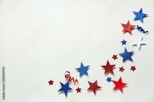 Paper stars with confetti i...