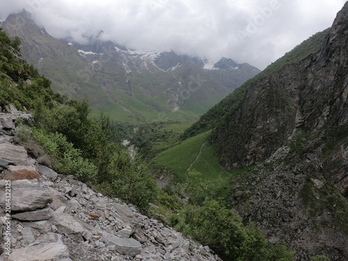 beautiful  lush green cloudy hill photography. nature beauty.  
