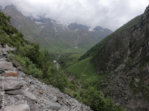 beautiful  lush green cloudy hill photography. nature beauty.  