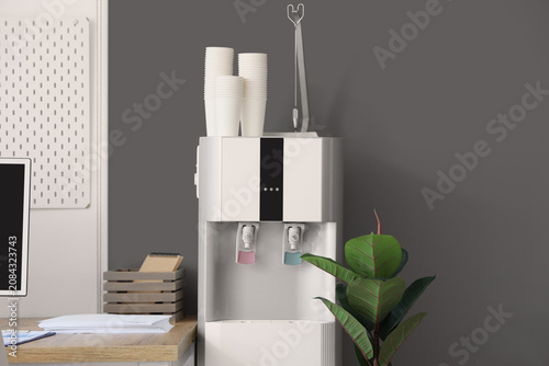 Modern water cooler with pa...