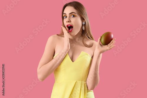 Shocked young woman with sw...