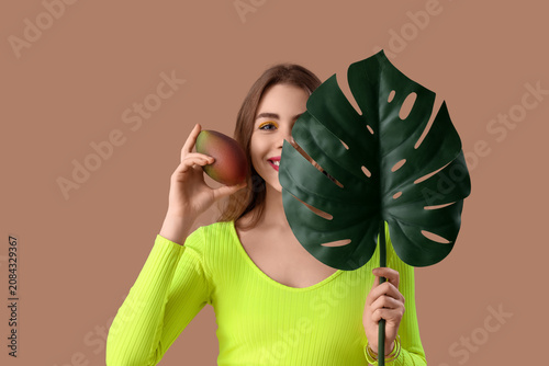 Beautiful young woman with ...