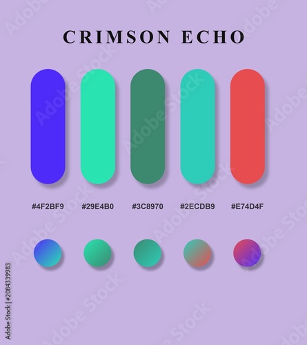 Crimson Echo Color Palette