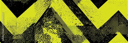 Abstract neon lime dynamic zigzag seamless pattern background.