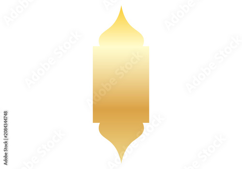 Quadro su tela Gold Onion Dome Lantern Silhouette