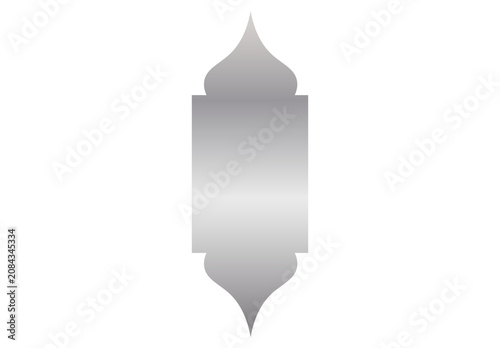 Obraz na plátne Silver Onion Dome Lantern Silhouette