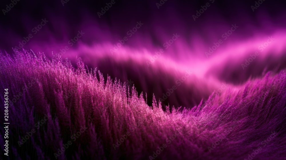 Fototapeta premium Abstract Waves of Purple Lavender Blossoms