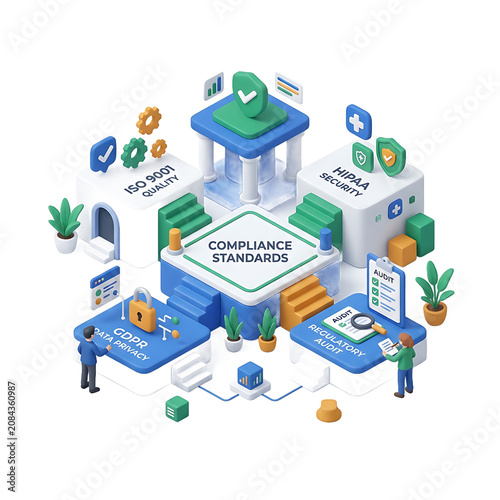 Business Compliance Standards Regulations Concept.