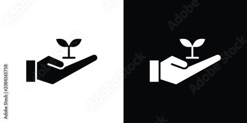 Cuadro en lienzo Environment protection icon
