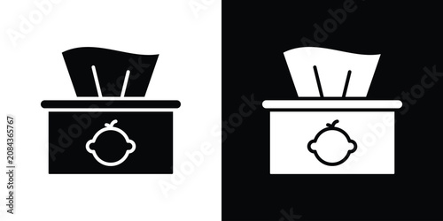 Konstfotografi wet tissue wipes icon