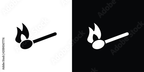 Obraz na plátně matchstick icon