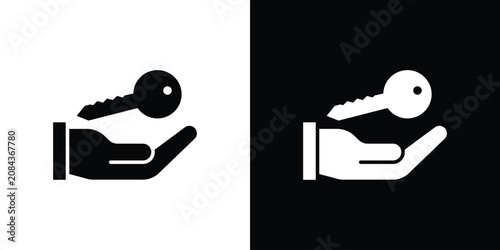 Obraz na płótnie Key handover icon