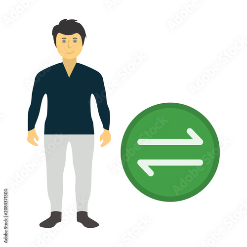Obraz na płótnie Transfer Switch Icon Design