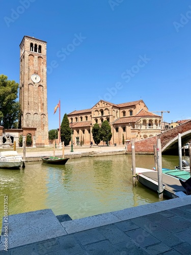 The Basilica of Saint Mary and Saint Donatus is a Catholic church in Murano, an island in the Venetian Lagoon, Italy. It is dedicated to the Virgin Mary and Saint Donatus of Évria. 