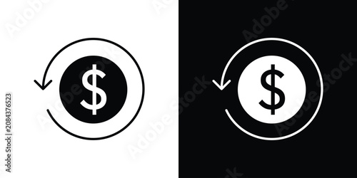 Quadro su tela Money refund icon