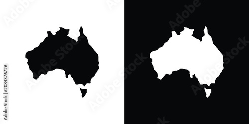 Tableau sur toile Australia map icon