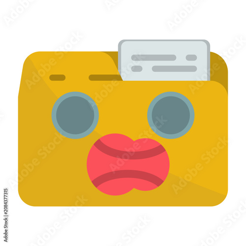 Canvastavla Shocked Icon Design
